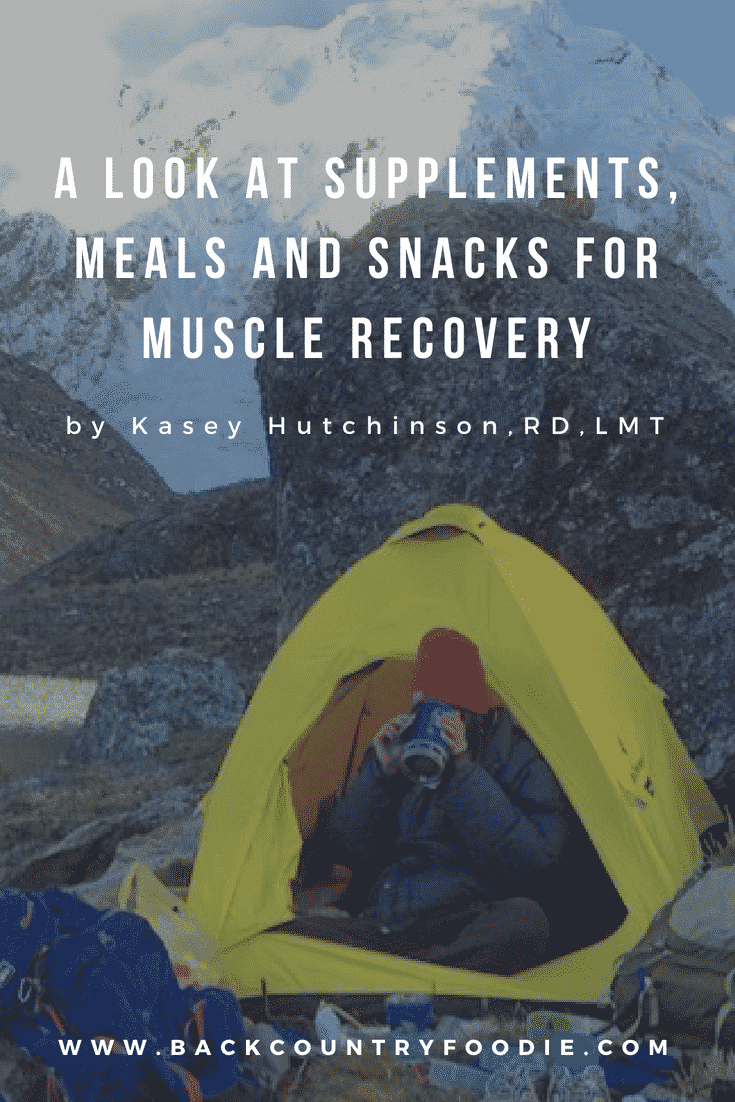 supplements, meals and snacks for recovery