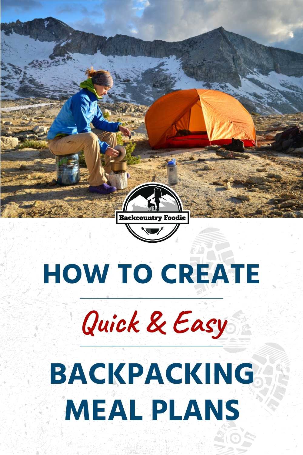 Meal planning for any backpacking trip can be a daunting task. Thru-hikers, especially, face the added challenge of planning backpacking food for an extended time and resupplying at unfamiliar grocery stores. Backcountry Foodie has the tools needed to relieve your anxiety. #bacpackingmealplans #thruhiking #backpackingmeals #backpackingresupply #whattoeatontrhuhike #backcountryfoodie
