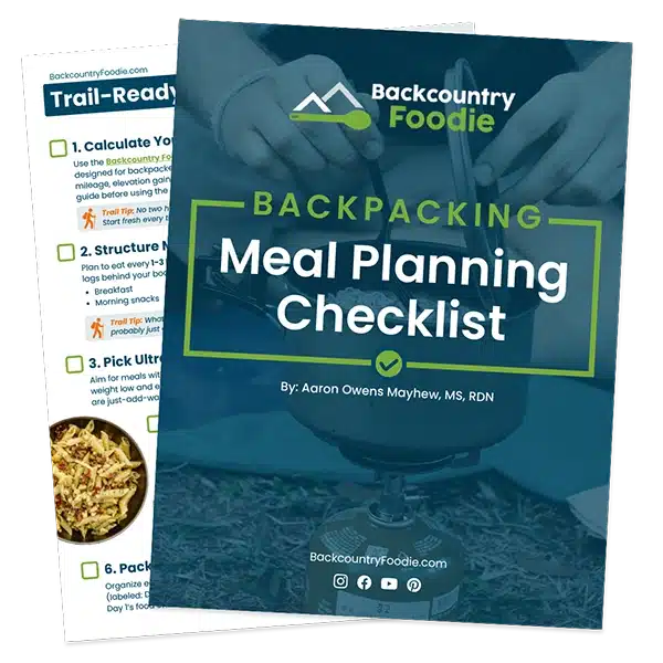 Trail‑Ready Backpacking Meal Planning Checklist PDF by Backcountry Foodie – meal plan steps for multi‑day hikes