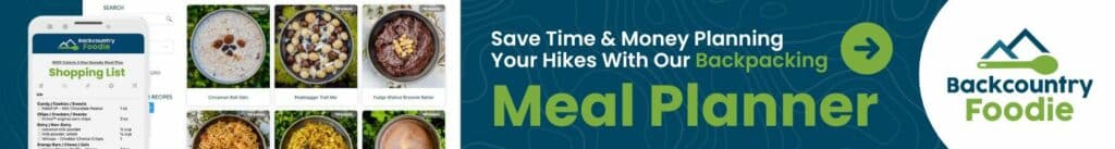 Backcountry Foodie Blog Banner Image - Meal Planner