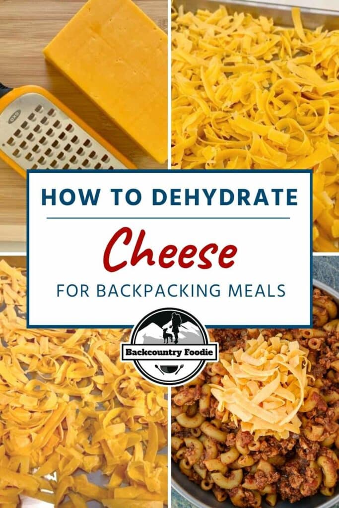 If you love cheese but can't stand the thought of going without it on your next backpacking trip, never fear! With a minimal effort, you can dry your own cheese at home. Doing so not only lightens your load but makes DIY backpacking meals taste that much better! #hikingfoodideas #diybackpackingfood #besthikingfood #howtofreezedry #backcountryfoodie
