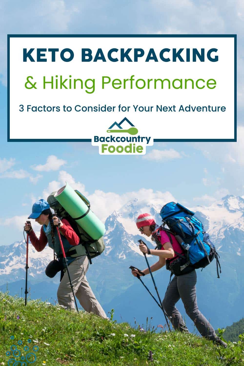 Backcountry Foodie blog Keto Backpacking Hiking Performance pinterest image