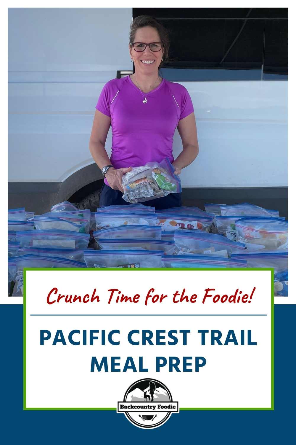 It's crunch time for the Foodie! T-minus 37 days until go time. In this post, I share the DIY ultralight backpacking meals going with me and quick tips for speeding up the meal prep process for my PCT thru-hike attempt. You'll also find my favorite no-cook Chocolate Peanut Butter Shake recipe. #backpackingmeals #hikingfoodideas #backpackingfoodideas #nocookbackpackingfood #backpackingrecipes #backcountryfoodie #ultralightbackpacking