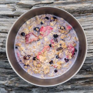 Granola with Milk and Berries Recipe