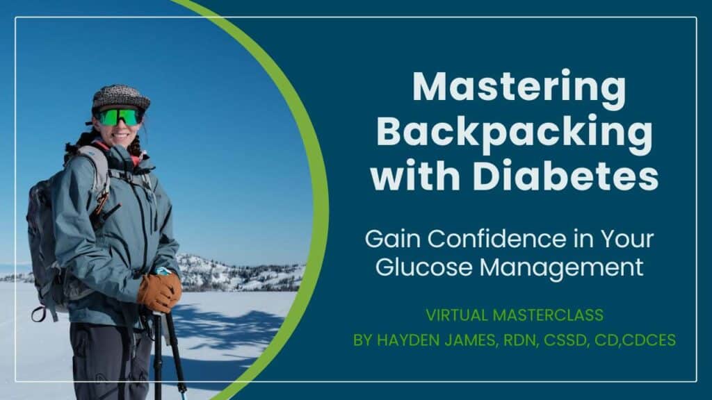 Mastering Backpacking with Diabetes Masterclass Cover Image new branding