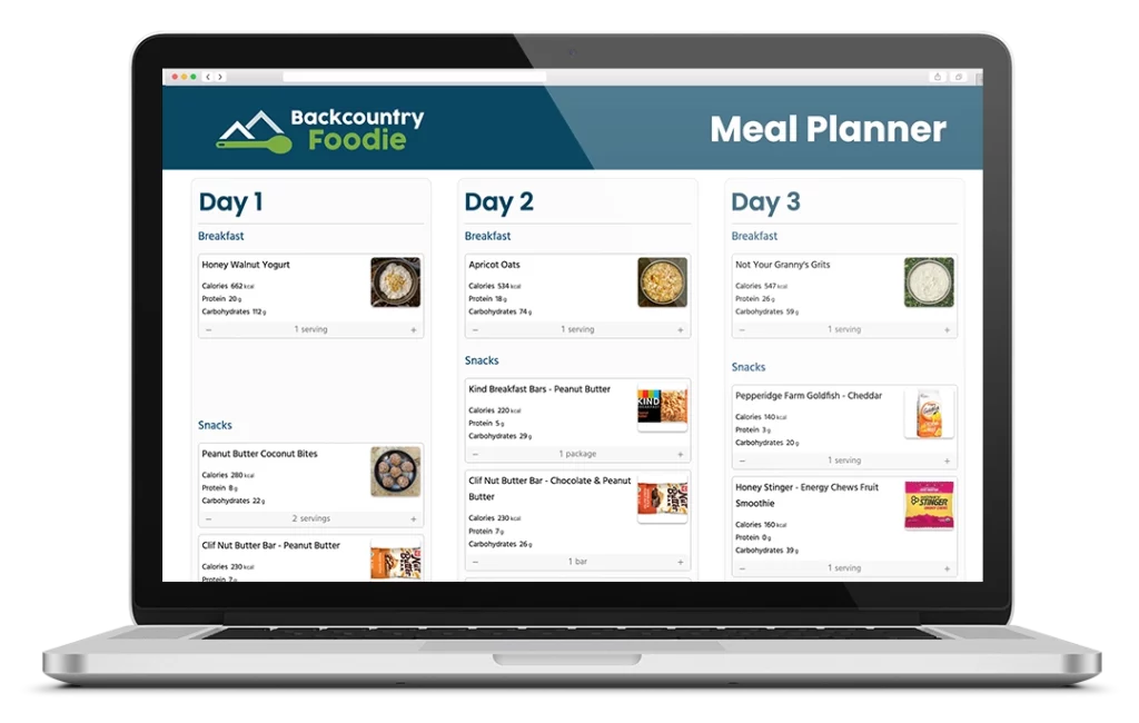 Meal Planner Laptop Mockup