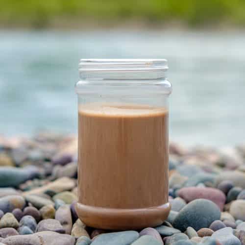 Peanut Butter Protein Shake backpacking meal replacement drink