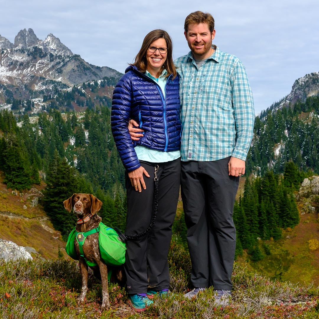 Chris Aaron & Ella on Yellow Aster Butte