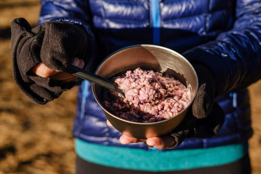 backcountry foodie lemon blueberry oatmeal ultralight backpacking breakfast recipe