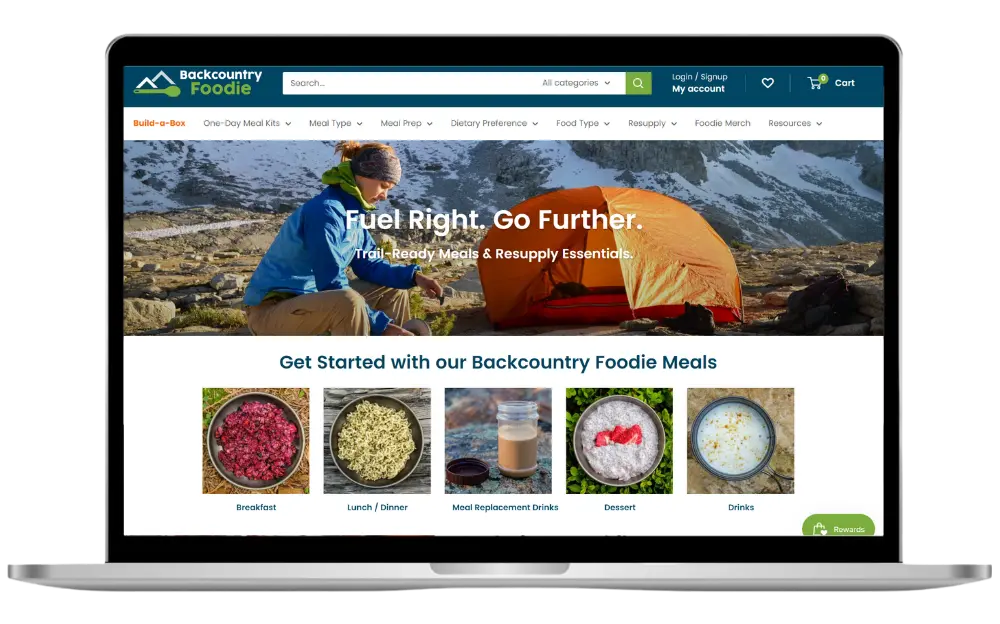 backcountry foodie shop home page laptop (4)