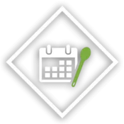 Backcountry Foodie Meal Planner Icon White SHADOW