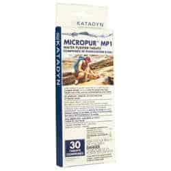 Katadyn Micropur chlorine dioxide tablets for water purification while backpacking